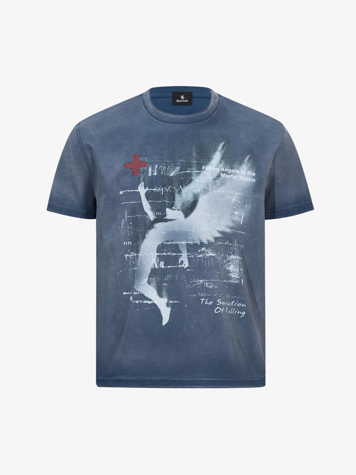 Angel Wings Graphic Tie-Dye Tee