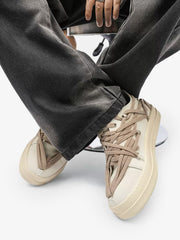 Five-Point Star Lace-Up Sneakers