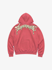 Skeleton Terry Embroidered Graphic Zip Hoodie