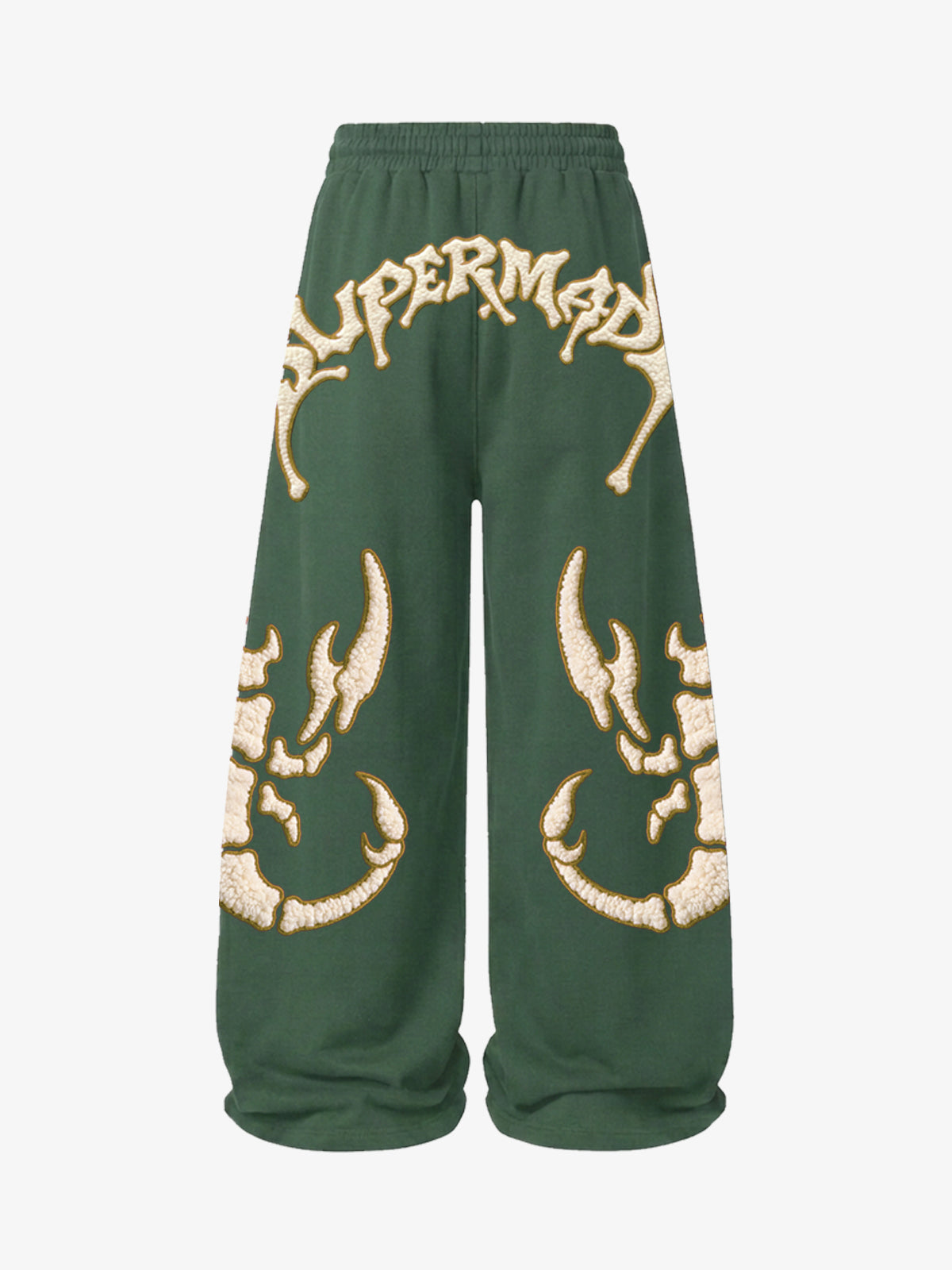 Scorpion Skeleton Terry Embroidered Wide-Leg Sweatpants