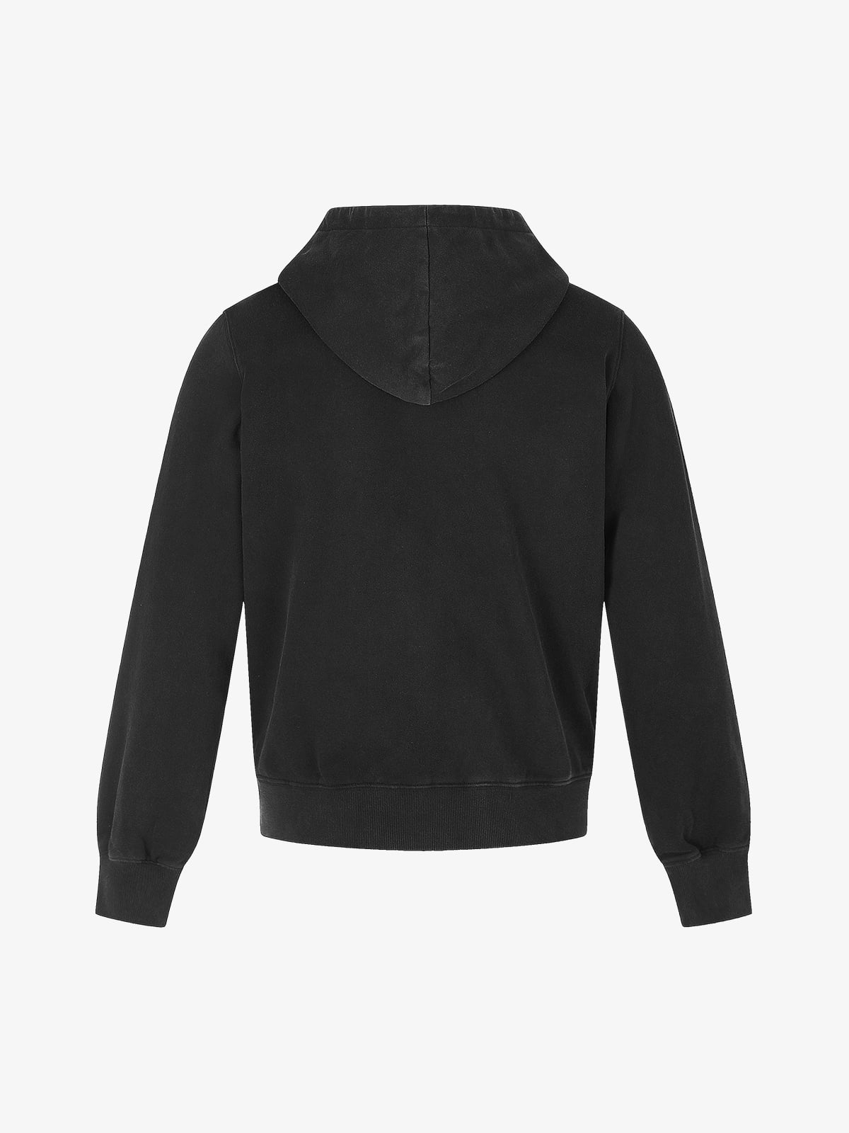 Oversized Zip-up Letter Print Hoodie