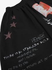 Floral Graffiti Graphic Sweatpants