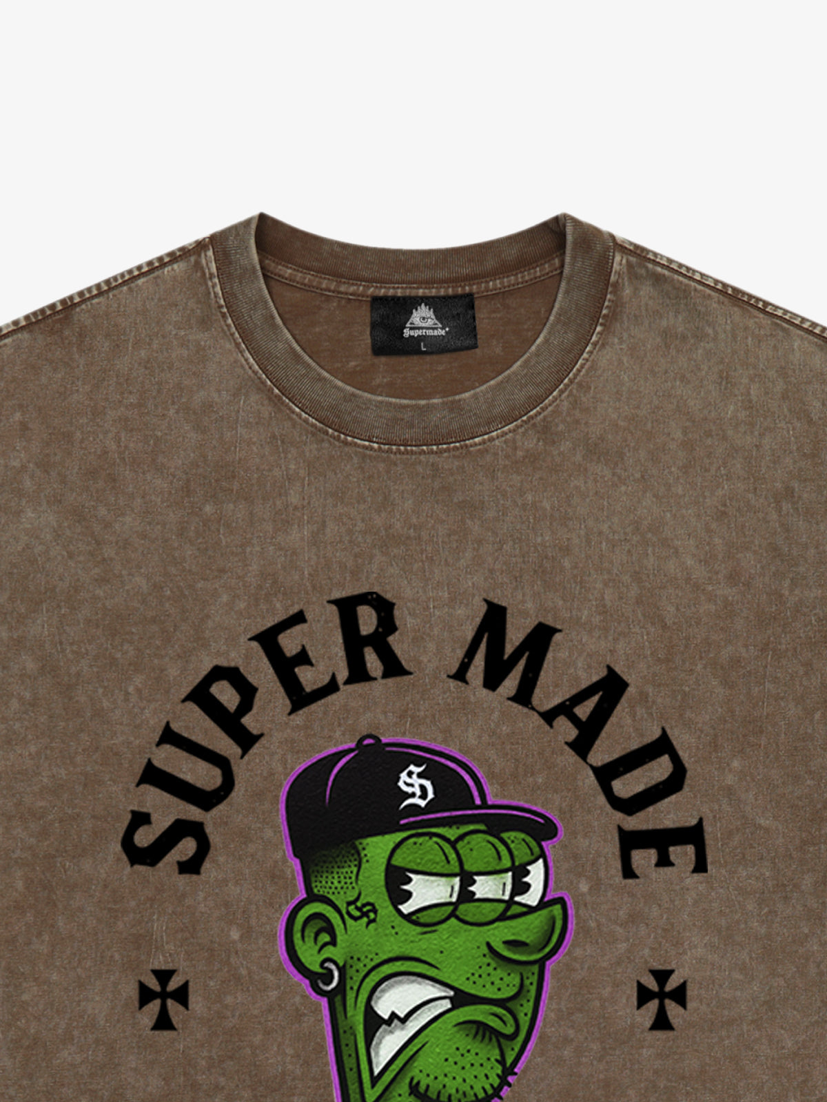 Graphic T-Shirt with Bold Monster Design for Casual Wear 