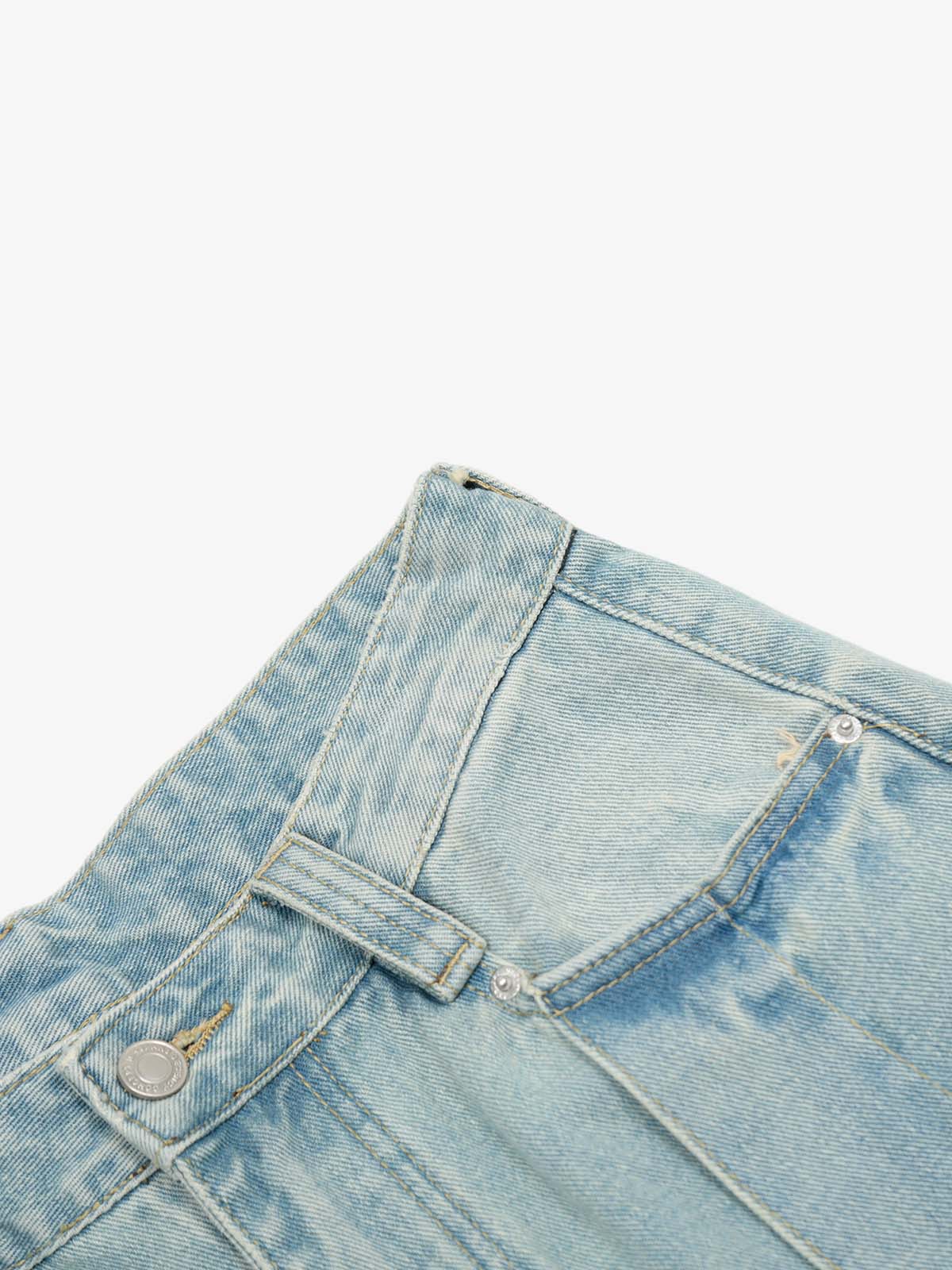 Street-style Retro Niche Deconstructed Jeans