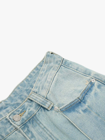 Street-style Retro Niche Deconstructed Jeans