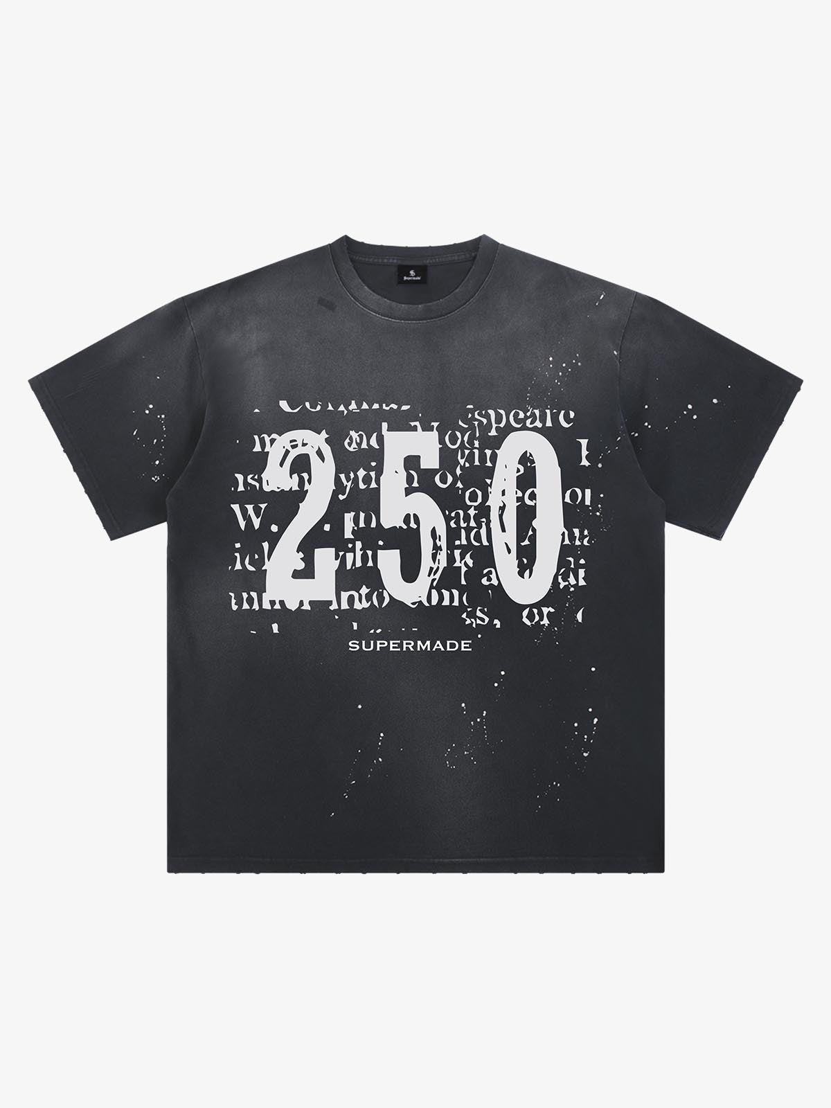 Newspaper Typo 250 Washed T-Shirt 