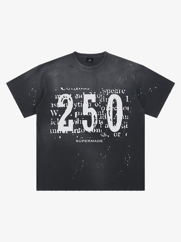 Newspaper Typo 250 Washed T-Shirt 