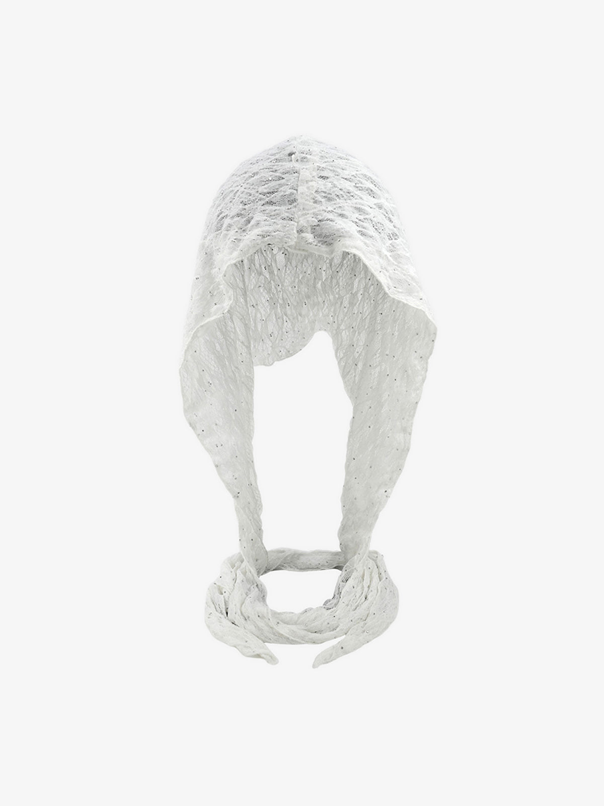 Elegant Lace Bonnet with Adjustable Ties for Versatile Styling 