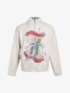 Stylish Graphic Zip-Up Sweater for Casual Wear 