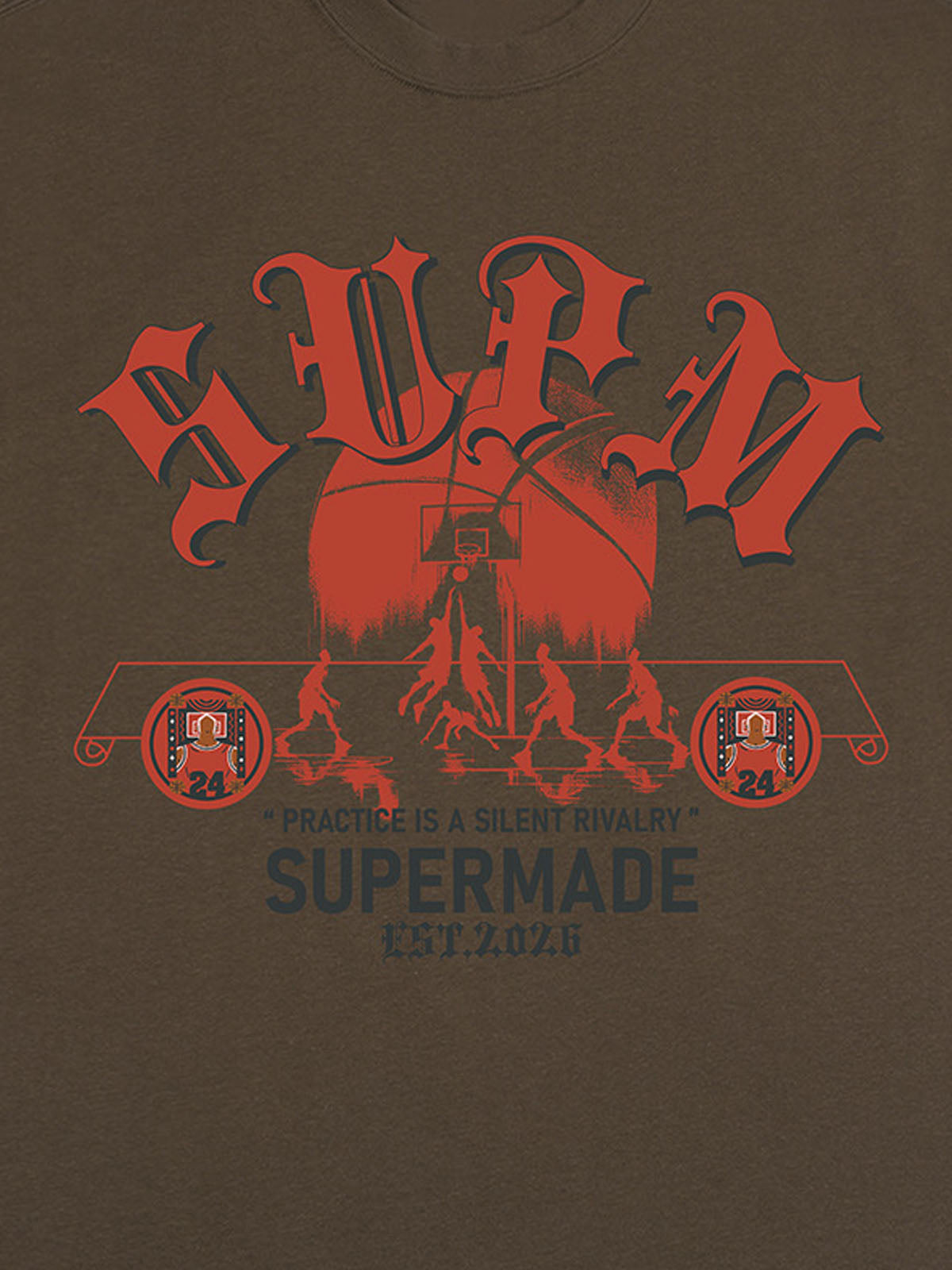 SUPM Slogan Graphic Retro Streetwear T-Shirt 