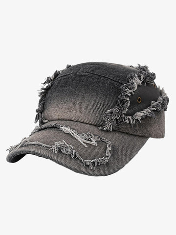 Ripped Denim Baseball Cap
