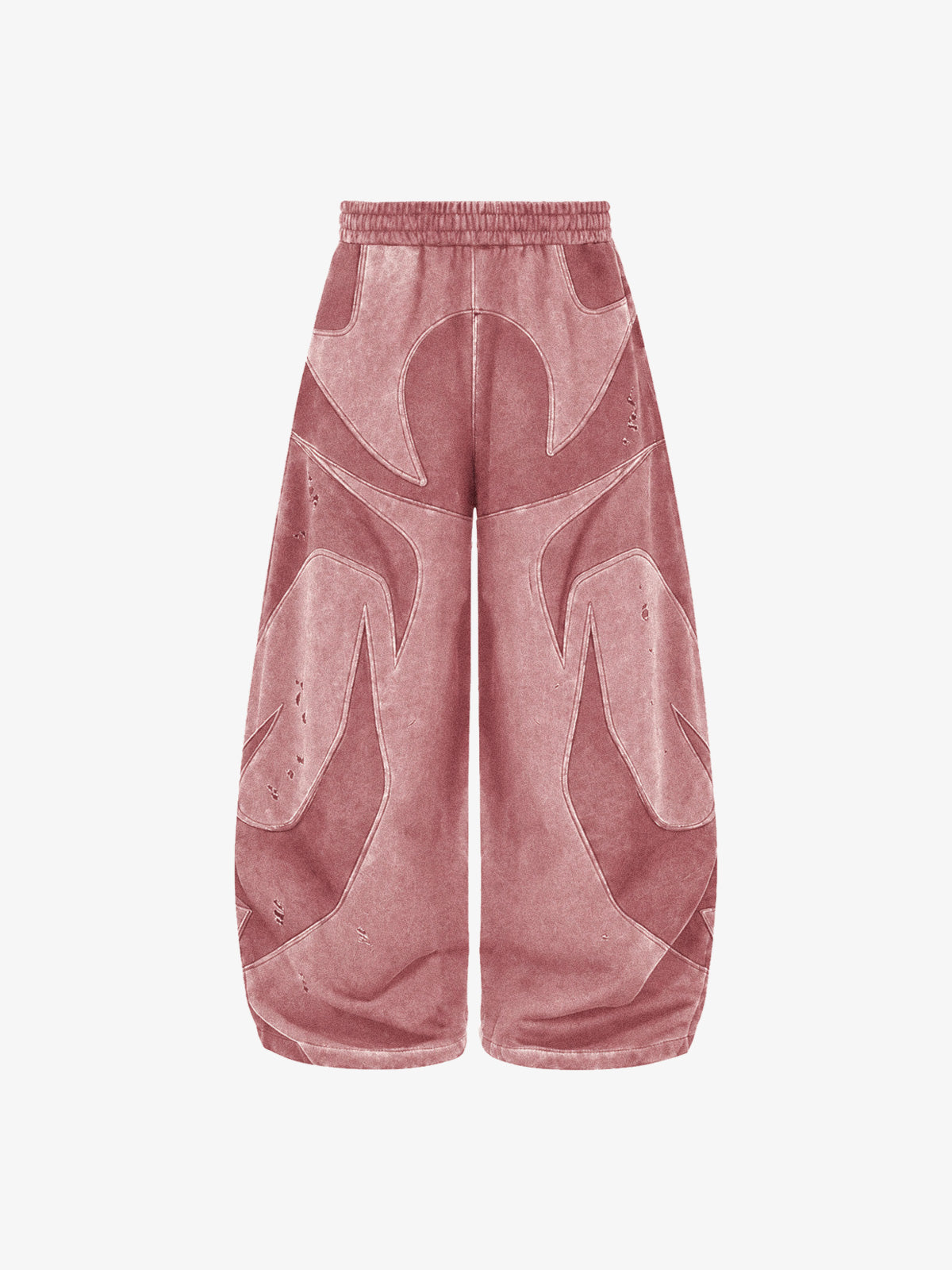 Washed Panel Detail Boxy Hoodie & Wide-Leg Sweatpants Set