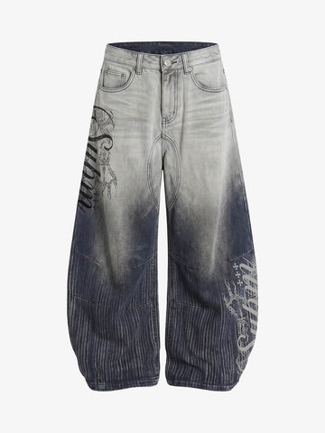 Vintage Letter Jeans