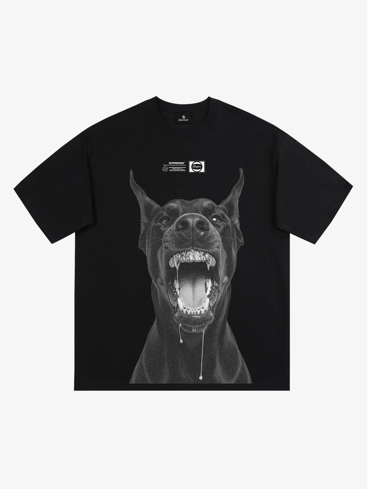 Snarling Doberman Graphic T-Shirt 