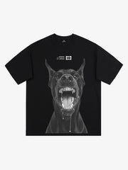 Snarling Doberman Graphic T-Shirt 