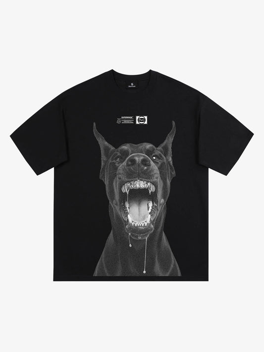 Snake and Sword Graphic T-Shirt with Bold Statement Design 