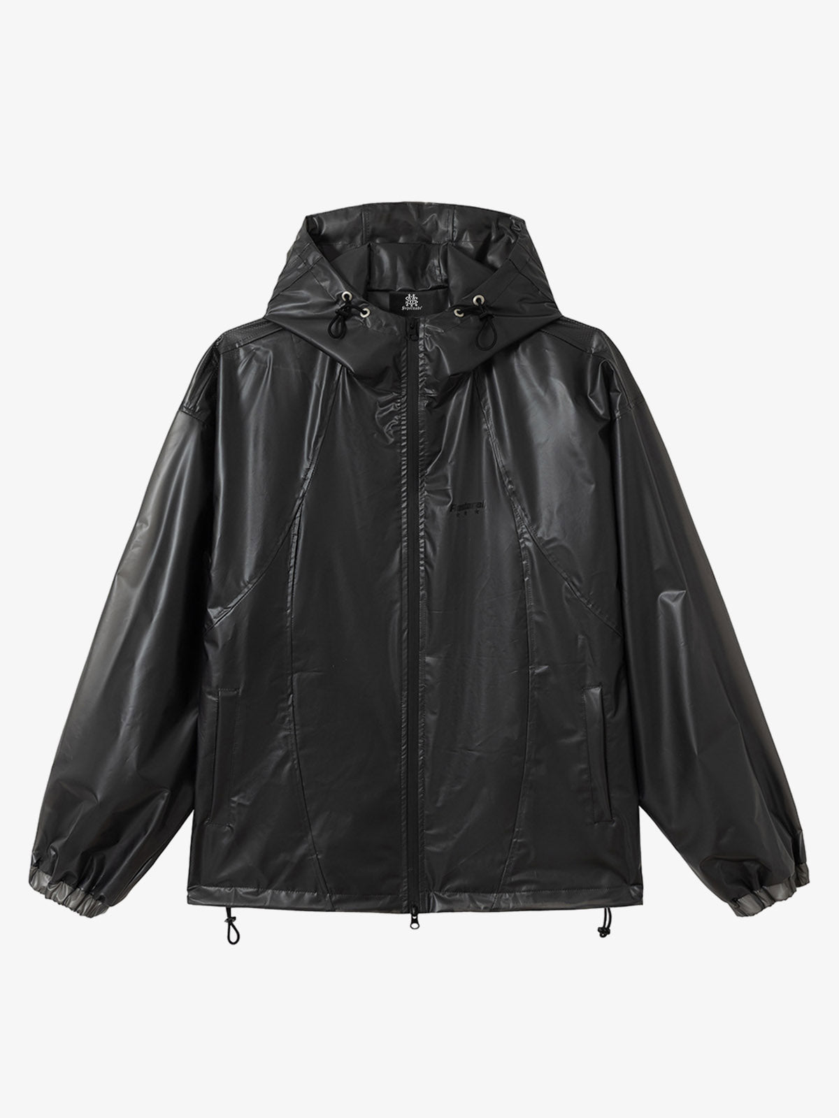 Thesupermade Shiny Functional Waterproof Hooded Jacket 