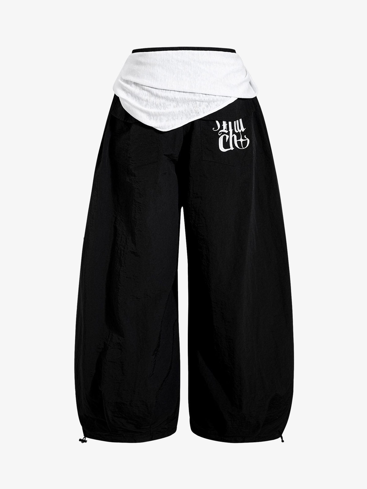 Strapped Detachable Curved Pants