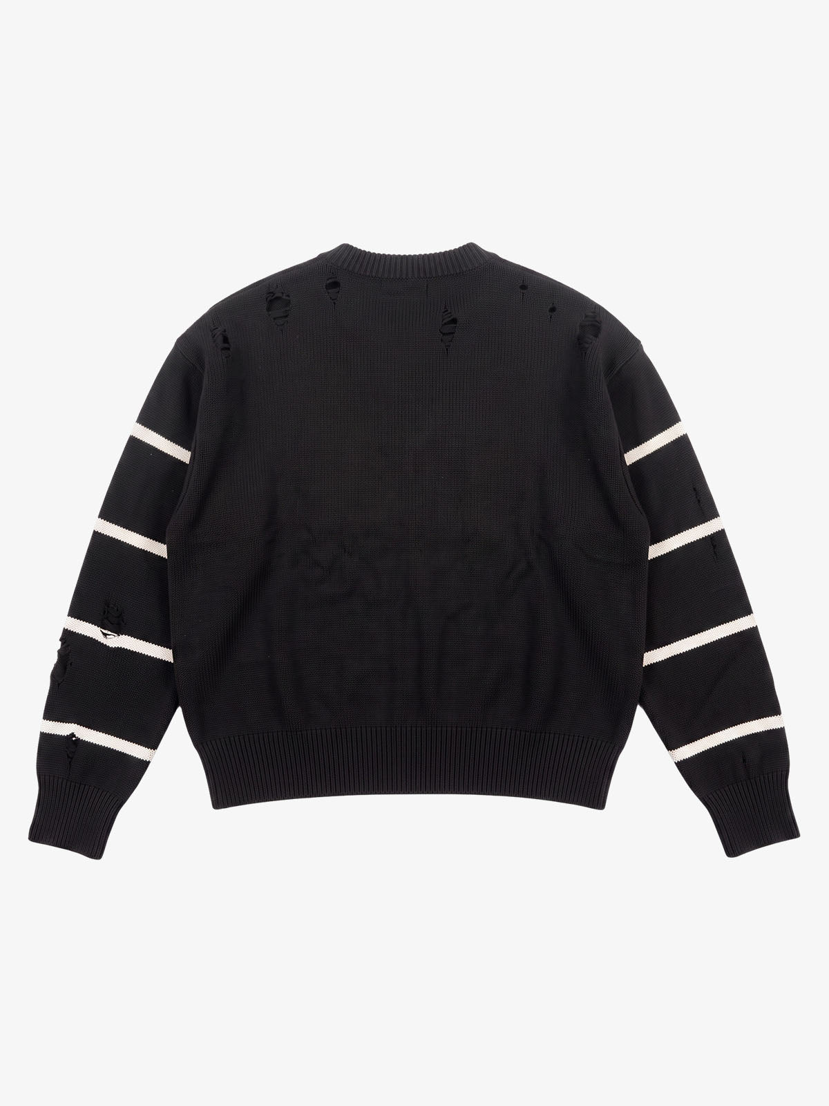 Distressed '23' Appliqué Boxy Fit Sweater