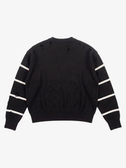 Distressed '23' Appliqué Boxy Fit Sweater