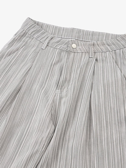 Stylish Wide-Leg Trousers with Vertical Stripes for Modern Fashionistas 