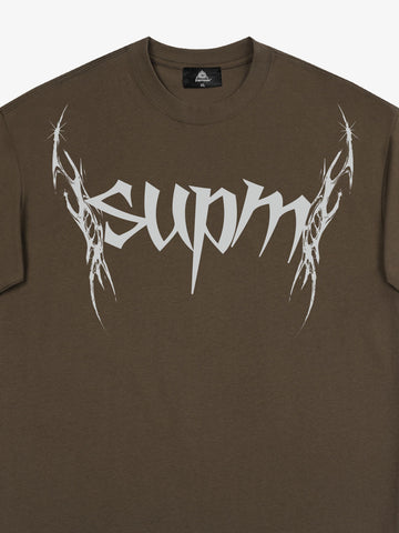 SUPM Gothic Sharp Letter Graphic T-Shirt 
