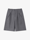 Pleated Suit Shorts