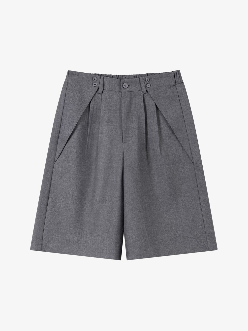 Pleated Suit Shorts