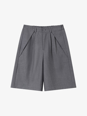 Short de costume plissé
