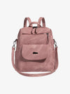 Suede Simple Dual-Use Large Capacity Backpack 