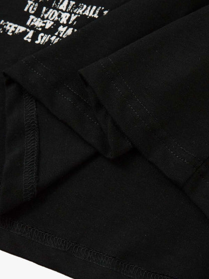 Thesupermade Hip-Hop Punk Faux Two-Piece Long-Sleeved T-Shirt 