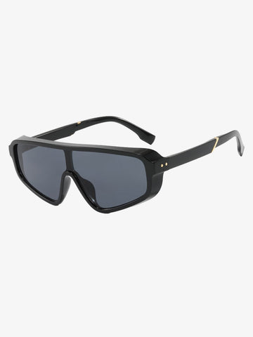 Futuristic Studded One-Piece Sunglasses