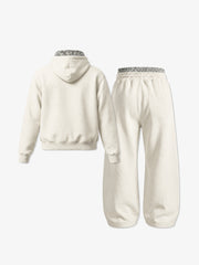 Varsity Graphic Hoodie & Wide-Leg Sweatpants Set