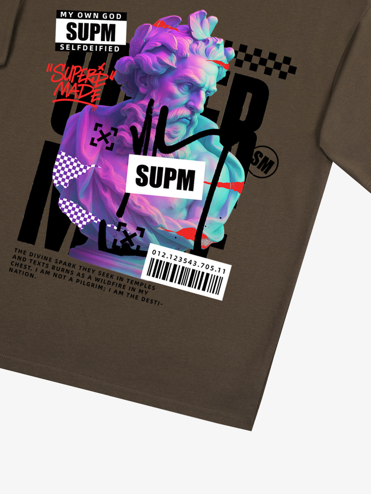 Unique Graphic T-Shirt with Bold Artistic Design for Men 
