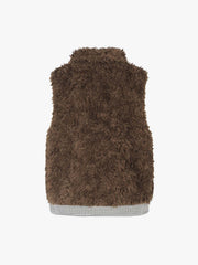 Reversible Plaid Fleece Vest