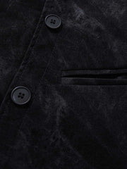 Street-style Distressed Double-breasted Multi-button Jacket