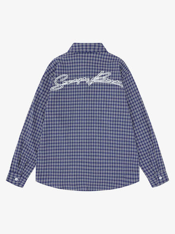 Street Retro Print Long-Sleeve Shirt