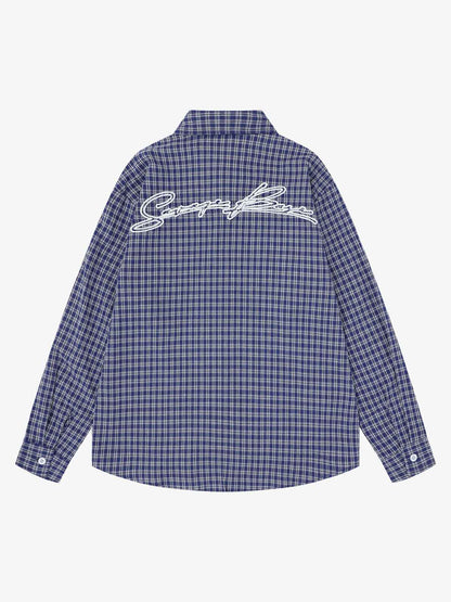 Street Retro Print Long-Sleeve Shirt
