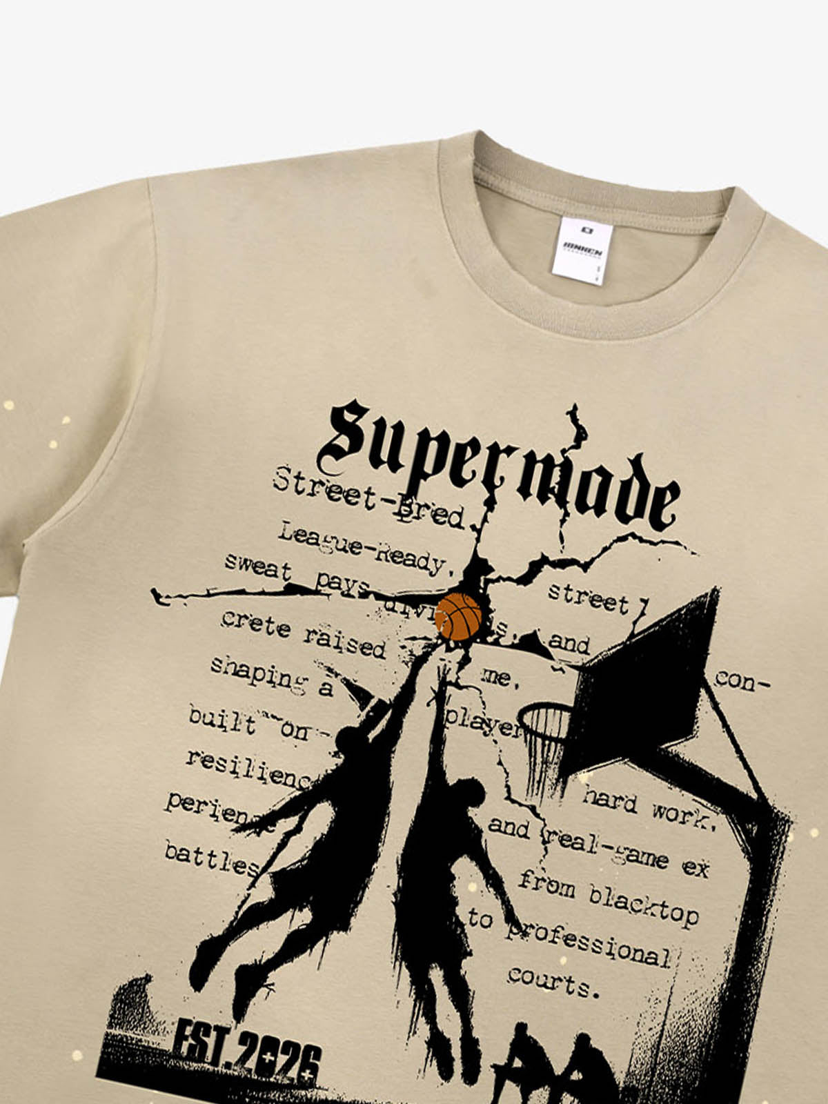 thesupermade Street Basketball  training pattern T-Shirt 