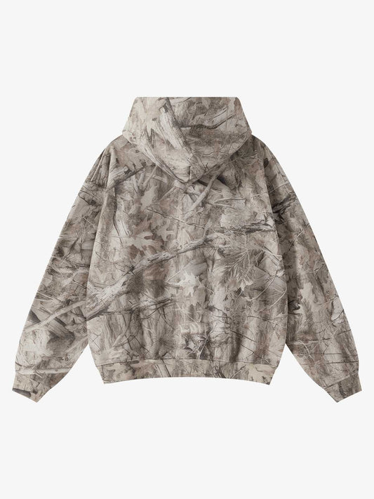 Camouflage Fleece-Lined Hoodie