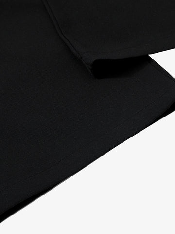 Tie Detail Relaxed Fit Draped Suit Pants 