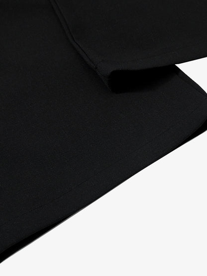 Tie Detail Relaxed Fit Draped Suit Pants 