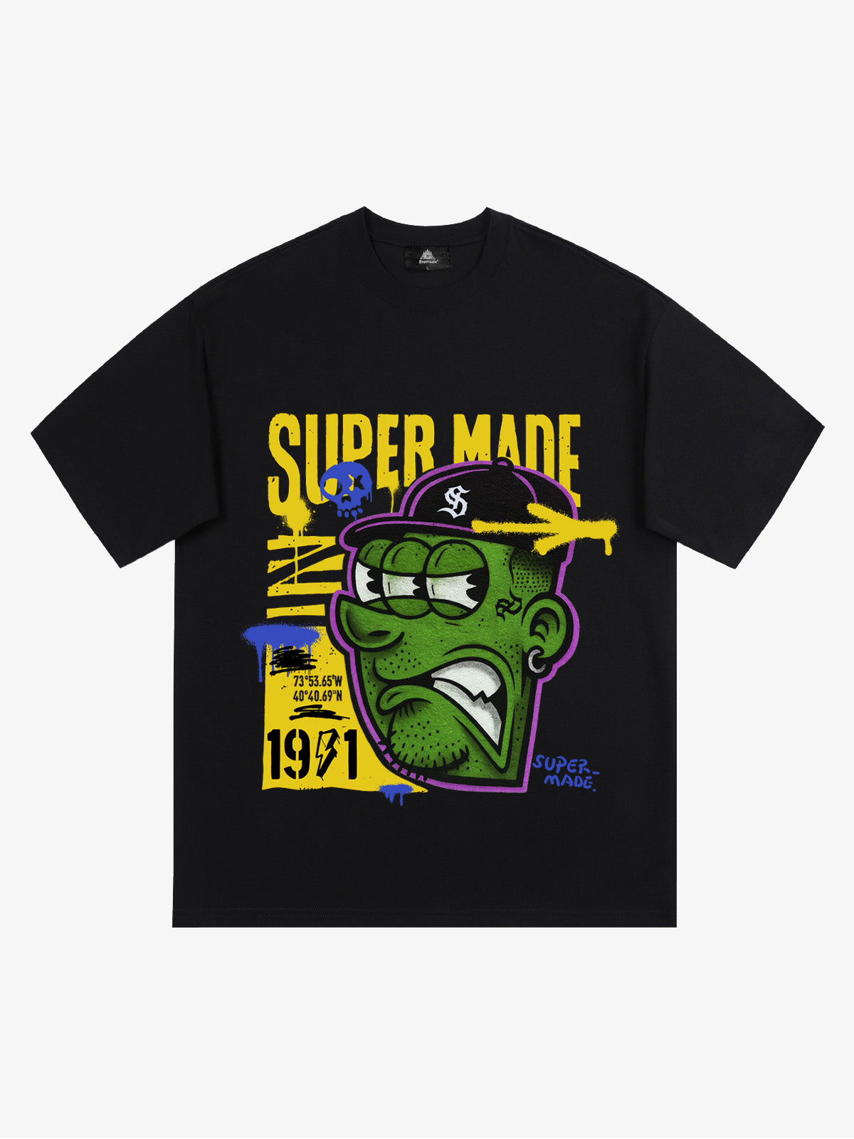 Bold Monster Design Graphic T-Shirt 