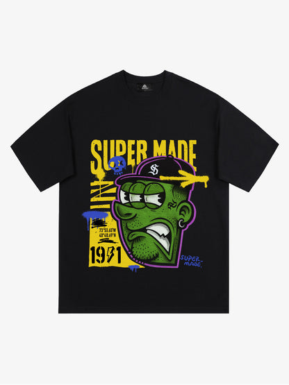 Bold Monster Design Graphic T-Shirt 