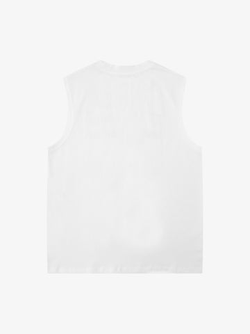 Dark Portrait Print Vest
