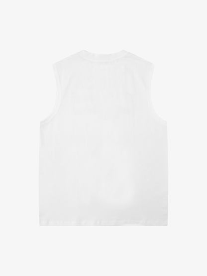 Dark Portrait Print Vest