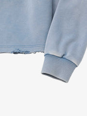 Racing Seatbelt Graphic Washed Distressed Hoodie