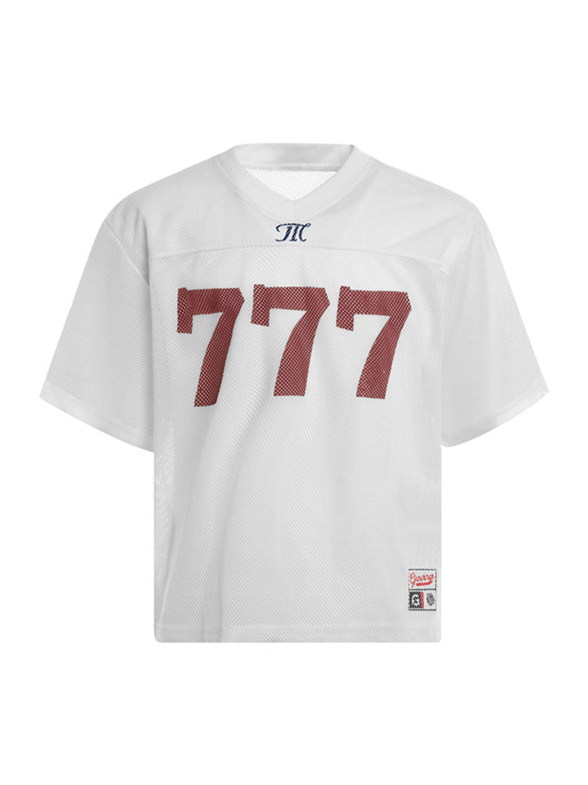 Jersey Letter Print Quick Dry V-neck T-shirt - 2389 