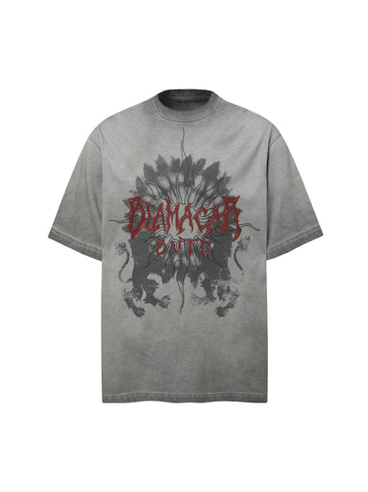 Distressed Batik Graphic T-Shirt 