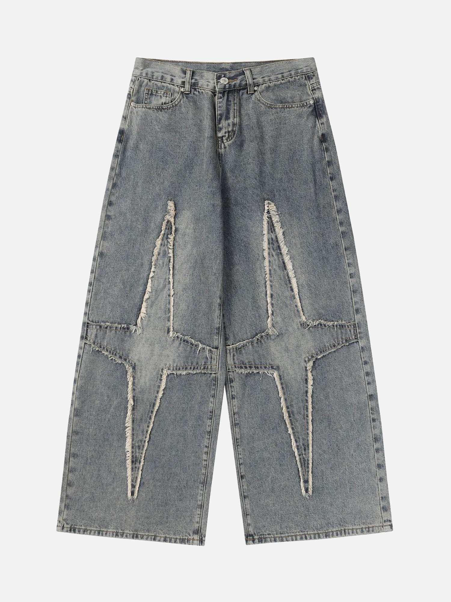 【25s Sep.】Washed Multi-Pocket Distressed Straight Pants